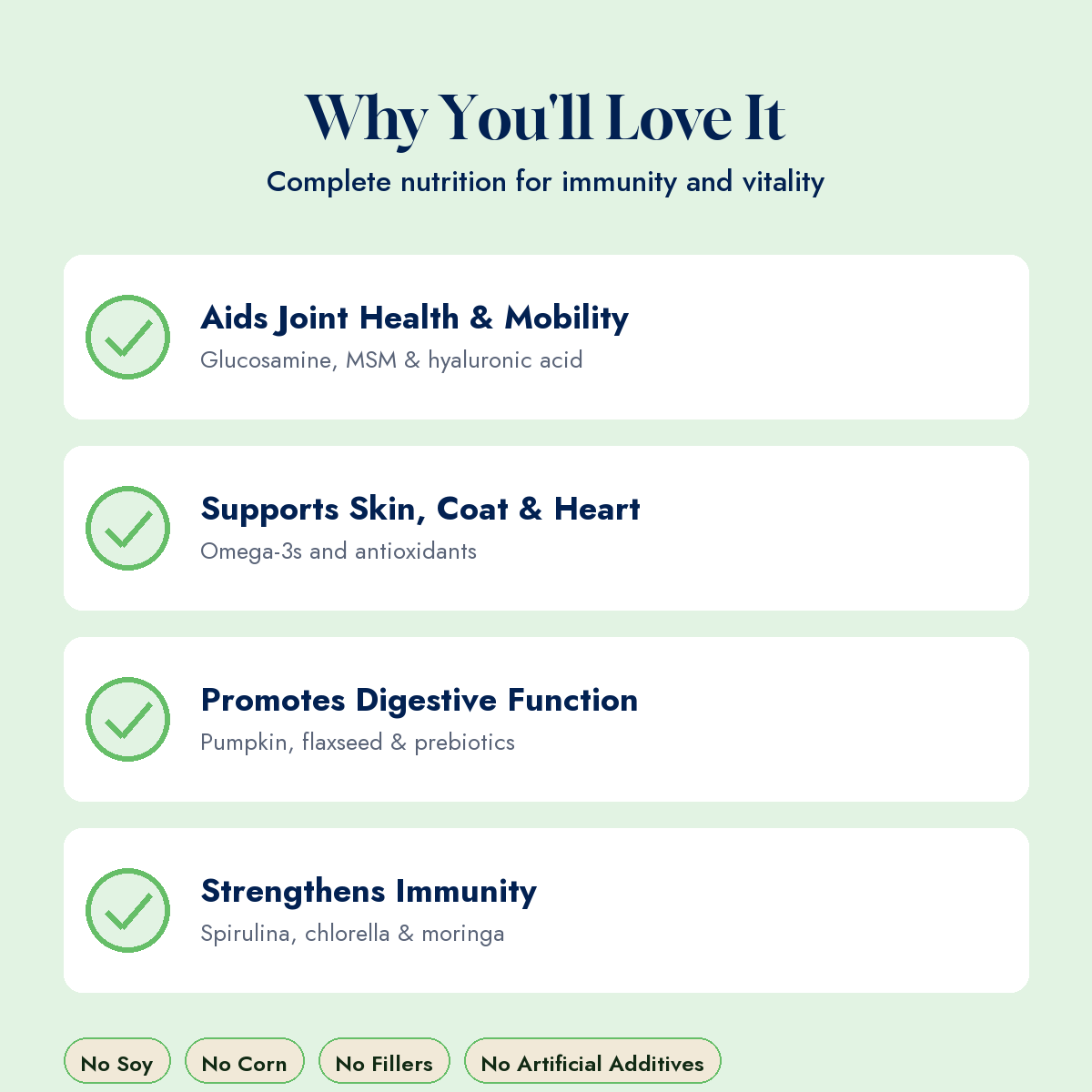 Why dogs love WuffWell Super Greens, key benefits